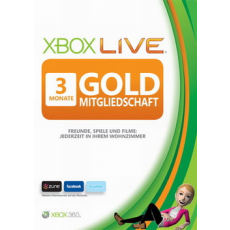 Xbox Live: 3 Monate Gold Mitgliedschaftskarte