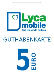 Lyca - 5 € Guthaben