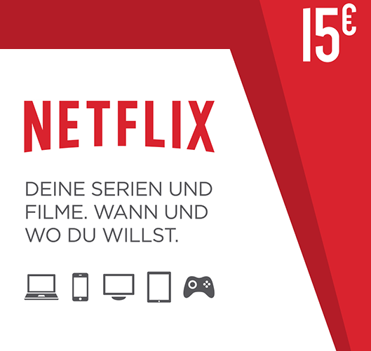 15€ Netflix Gutscheine - - Netflix Guthabencode Andere