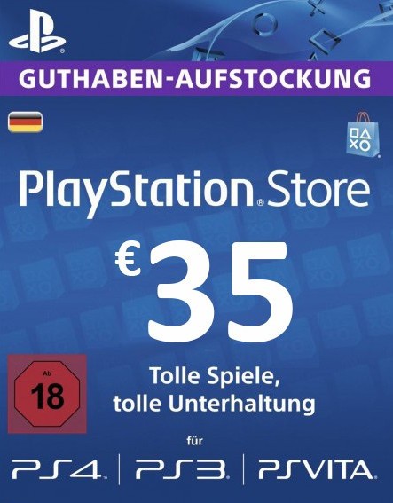 35 Euro Playstation Network Card DE - Playstation Cards